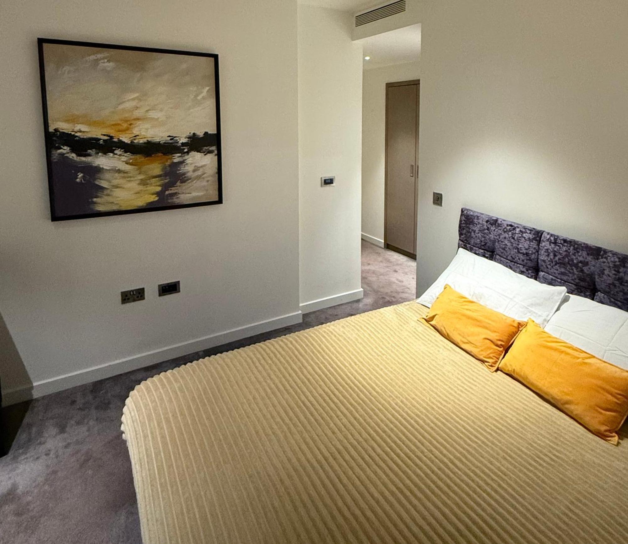 Luxury Modern 2 Bed Flat With Balcony And City View - Canary Wharf City Center Londýn Exteriér fotografie